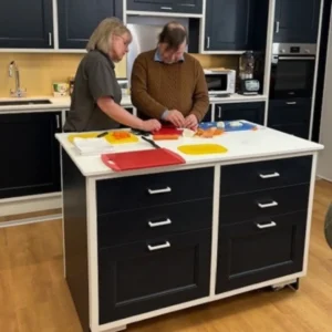 Learning valuable skills in our new training kitchen