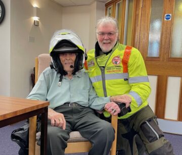 Blood Bikes visit the club